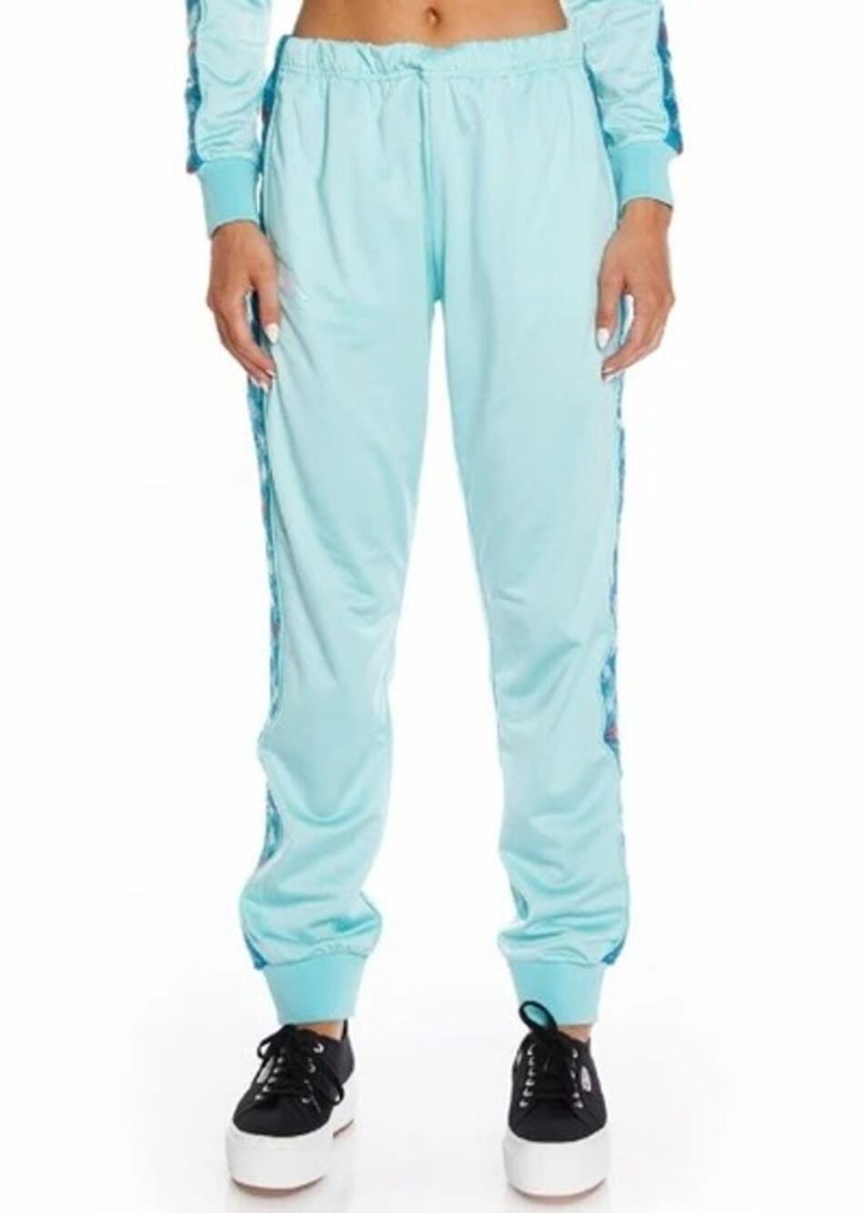 Kappa 222 Banda Dugrot Trackpants Size 2XL Blue/Blue Peacock/Red Elastic Waist - Picture 1 of 9
